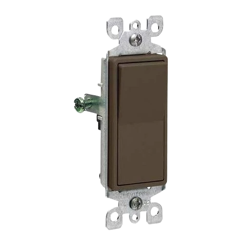 Superior Leviton Decora Brown Rocker Single-Pole AC Quiet Switch Top-Quality