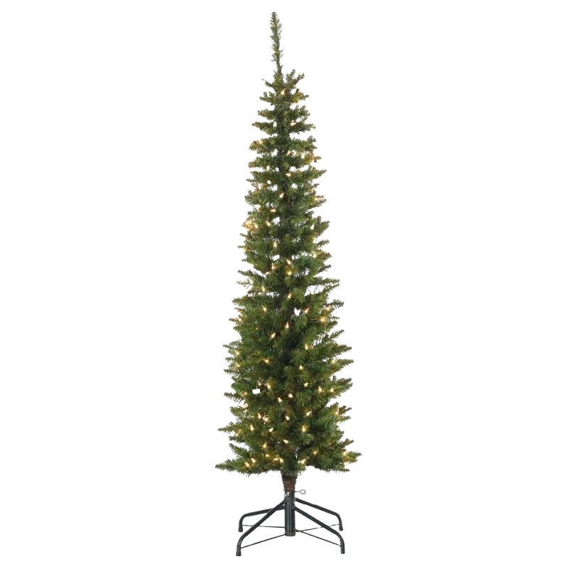 Smooth nVision Summit Spruce Multi-Colored Smart-Lit Incandescent Christmas Tree 5 ft. High-Performance