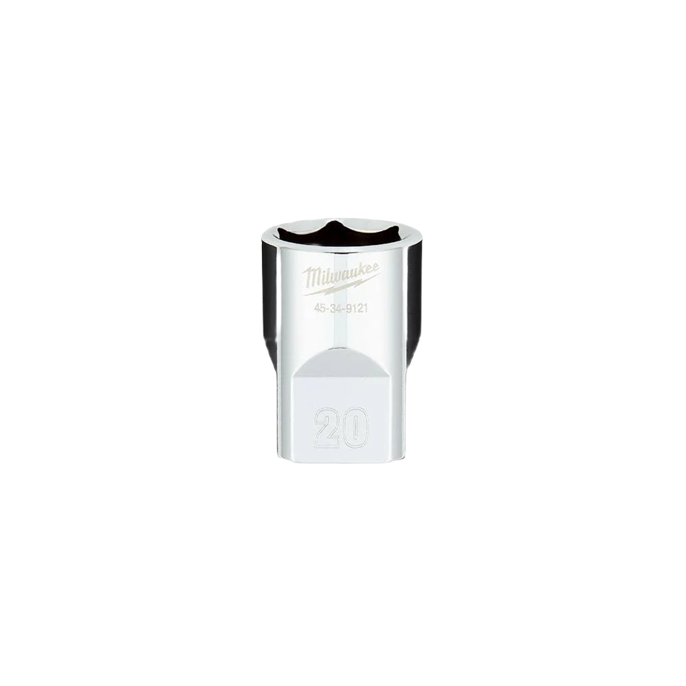 Environmentally Friendly Milwaukee 1 2 Drive 20-mm Standard Socket w FOUR FLAT™ Sides Original