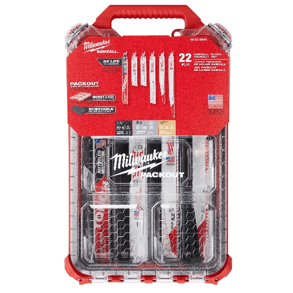 Effective Milwaukee 22PC SAWZALL® Blade PACKOUT™ Kit Original Design