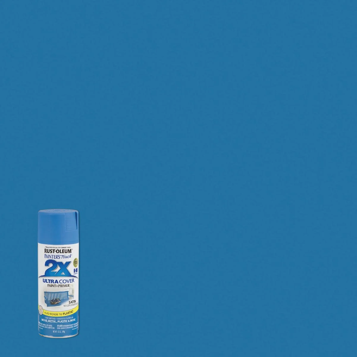 Specialty Rust-Oleum Painters’ Touch 2X Wildflower Blue Satin Spray Paint Primer 12 oz. User-Friendly