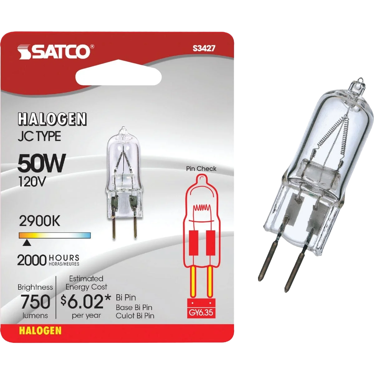 Enhanced Satco 50 Watt T4 Halogen Bi-Pin Special Purpose Light Bulb Official