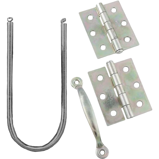 Sophisticated National Hardware Zinc 2-Hinge Screen Door Kit Lightweight