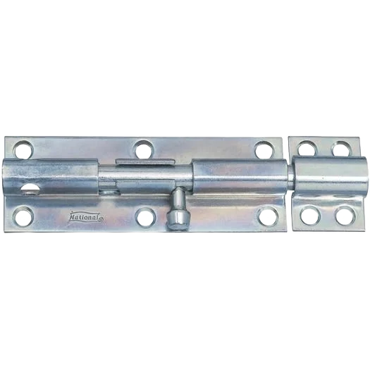 Refined National Hardware 6 Zinc Heavy Barrel Bolt Lightweight