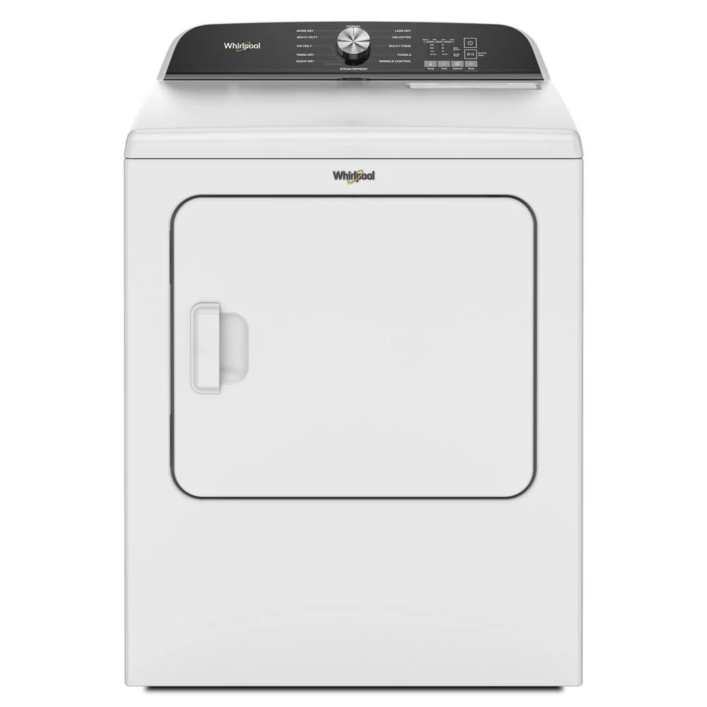 Environmentally Friendly 7.0 Cu. Ft. Whirlpool® Top Load Electric Dryer with Moisture Sensor Proven
