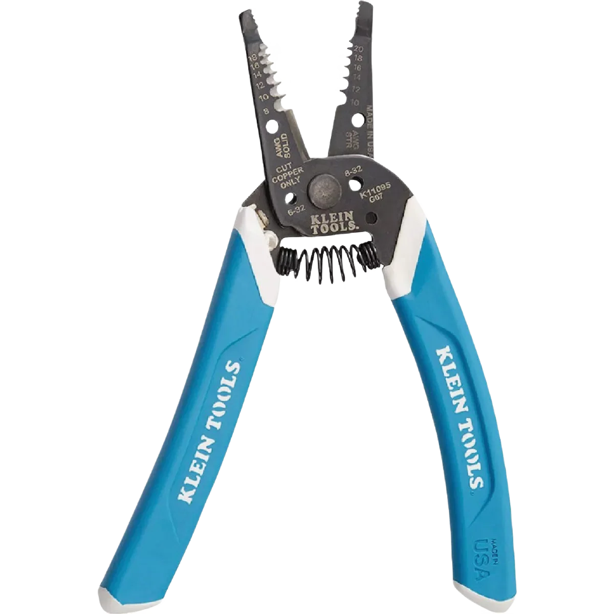 Green Klein 7.4 8 to 18 AWG Solid 10 to 20 Stranded Wire Stripper Reusable