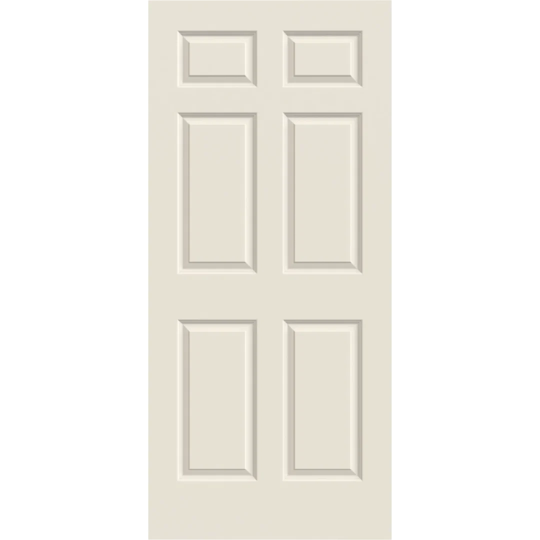 Enhanced Jeld-Wen 24 x 80 Colonist Primed 6-Panel Interior Slab Solid Core Door Classic