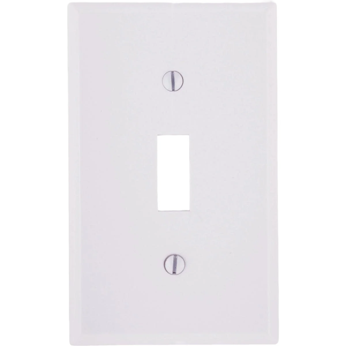 Reusable Leviton 1-Gang Smooth Plastic White Toggle Switch Wall Plate Responsible