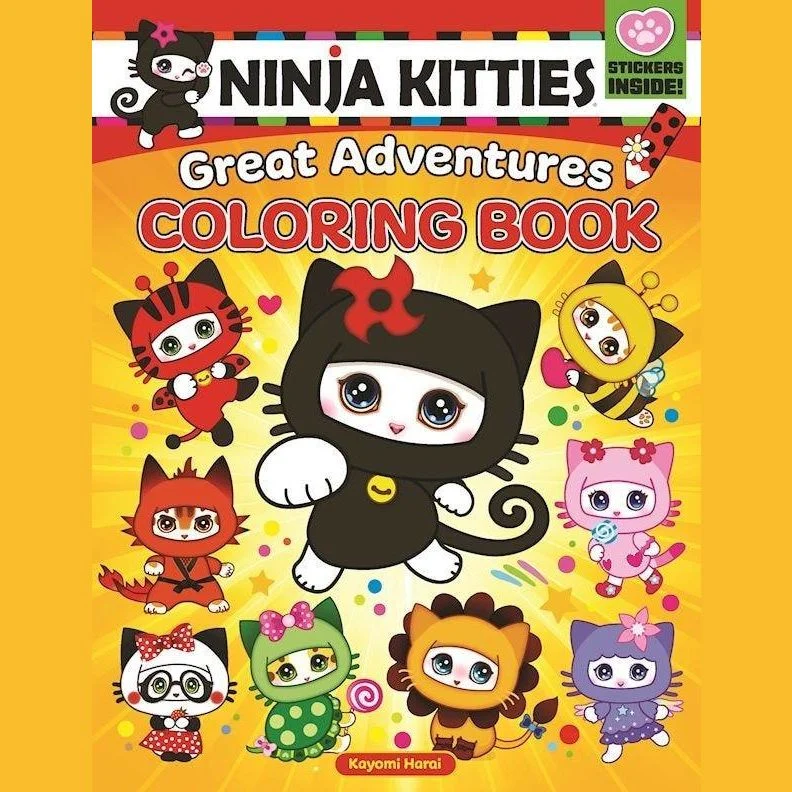 Powerful Ninja Kitties Great Adventures Coloring Book By Kayomi Harai Excellent