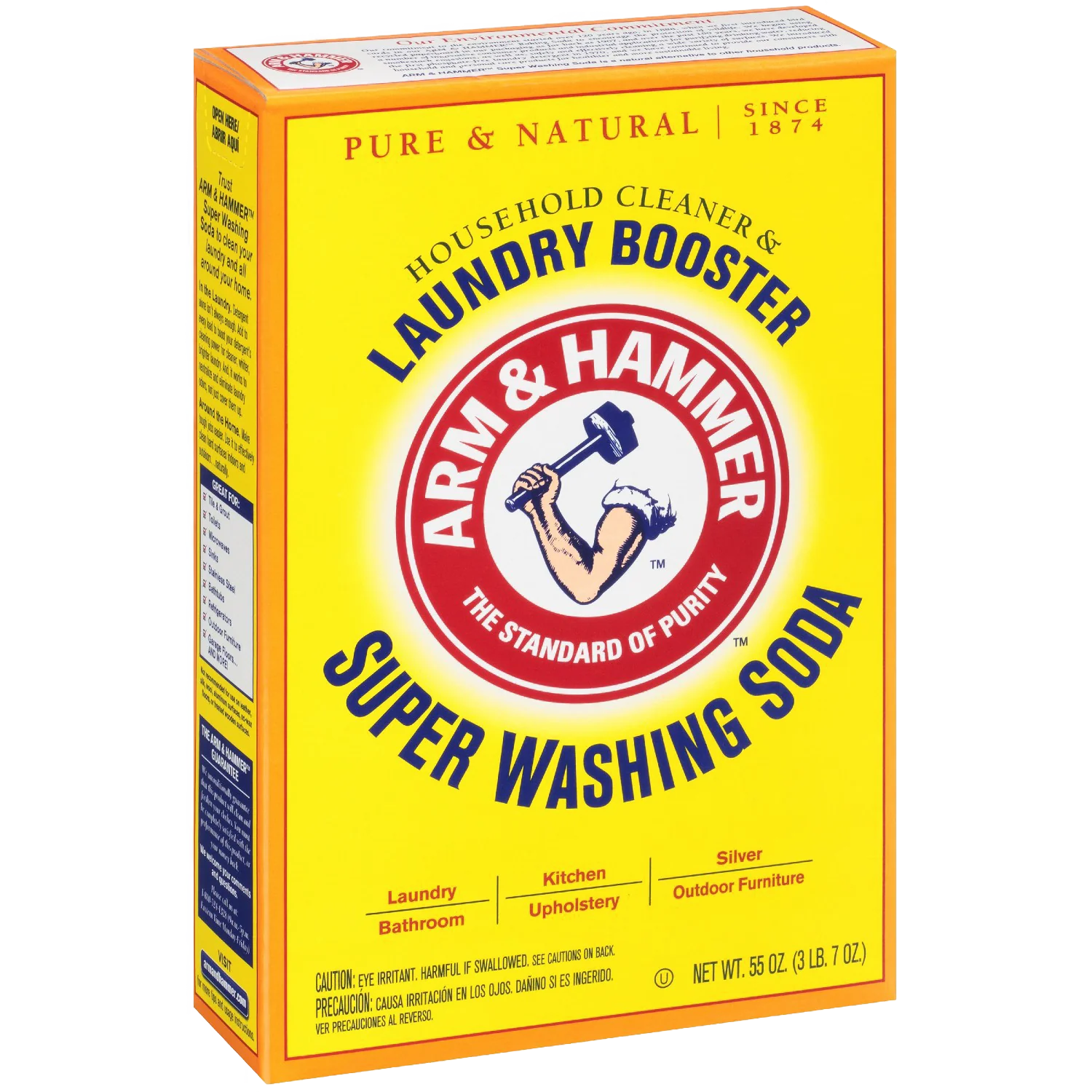 Excellent Arm Hammer Super Washing Soda Laundry Booster 55 oz. Durable