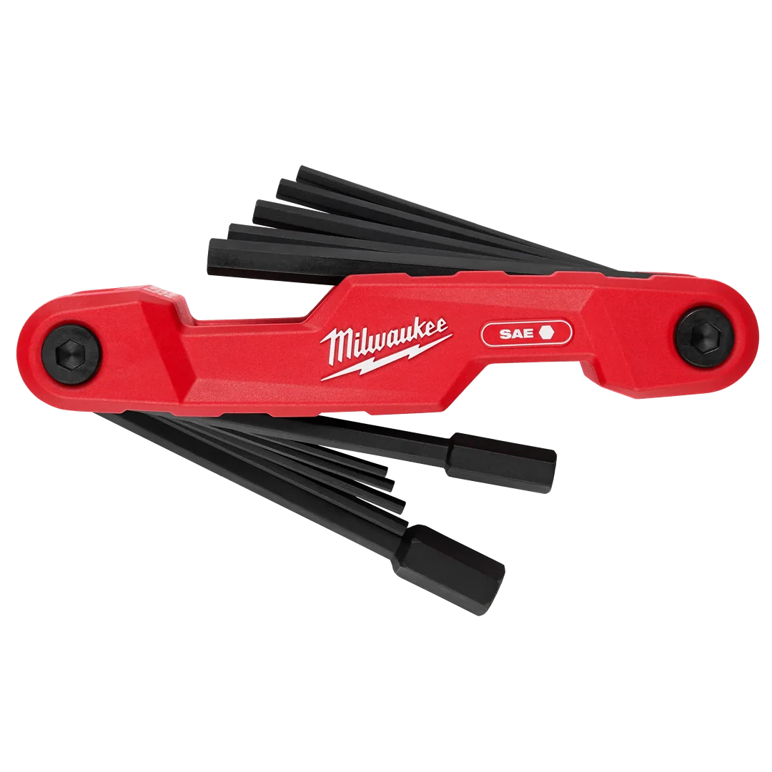 Trendy Milwaukee 11-Key Electrician’s Folding Hex Key Set SAE Easy-to-Use