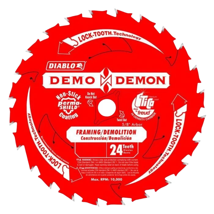 Contemporary Diablo 6-1 2-In. 24-Tooth Demo-Demon Framing Demolition Saw Blade Refined