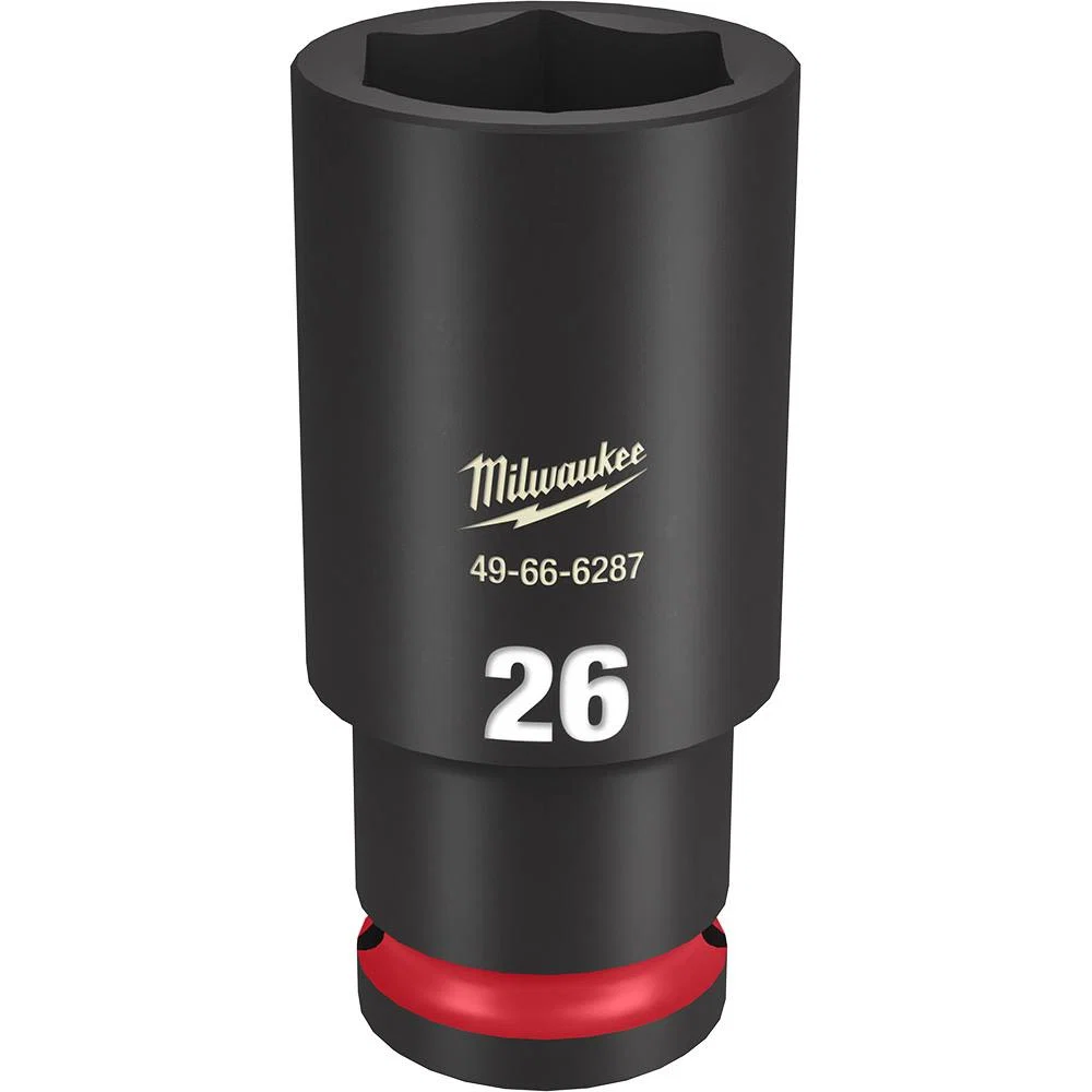 Carefully Designed Milwaukee SHOCKWAVE™ Impact Duty™ 1 2 Drive 26-mm Deep 6 Point Socket Genuine