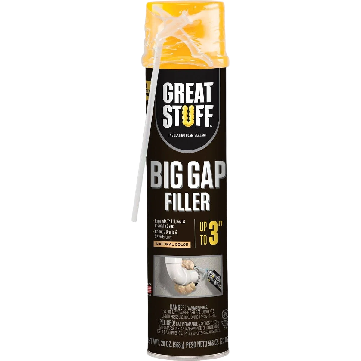 Powerful Great Stuff Big Gap Filler Insulating Foam Sealant 20 oz. Functional