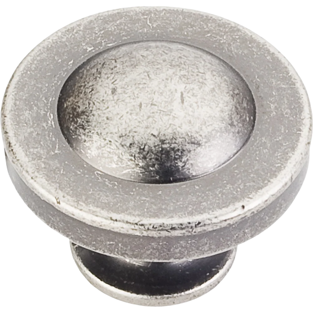 Elite Hardware Resources Cordova 1-1 4 In. Knob Distressed Pewter Certified