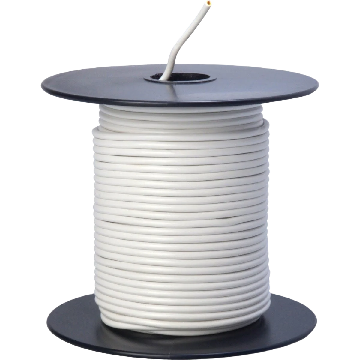 Convenient Road Power 100 ft. White 18-Gauge PVC-Coated Primary Wire User-Friendly