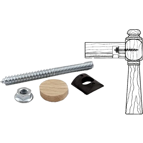 Durable Stairtrends Oak Rail Bolt Plug Kit Original Design