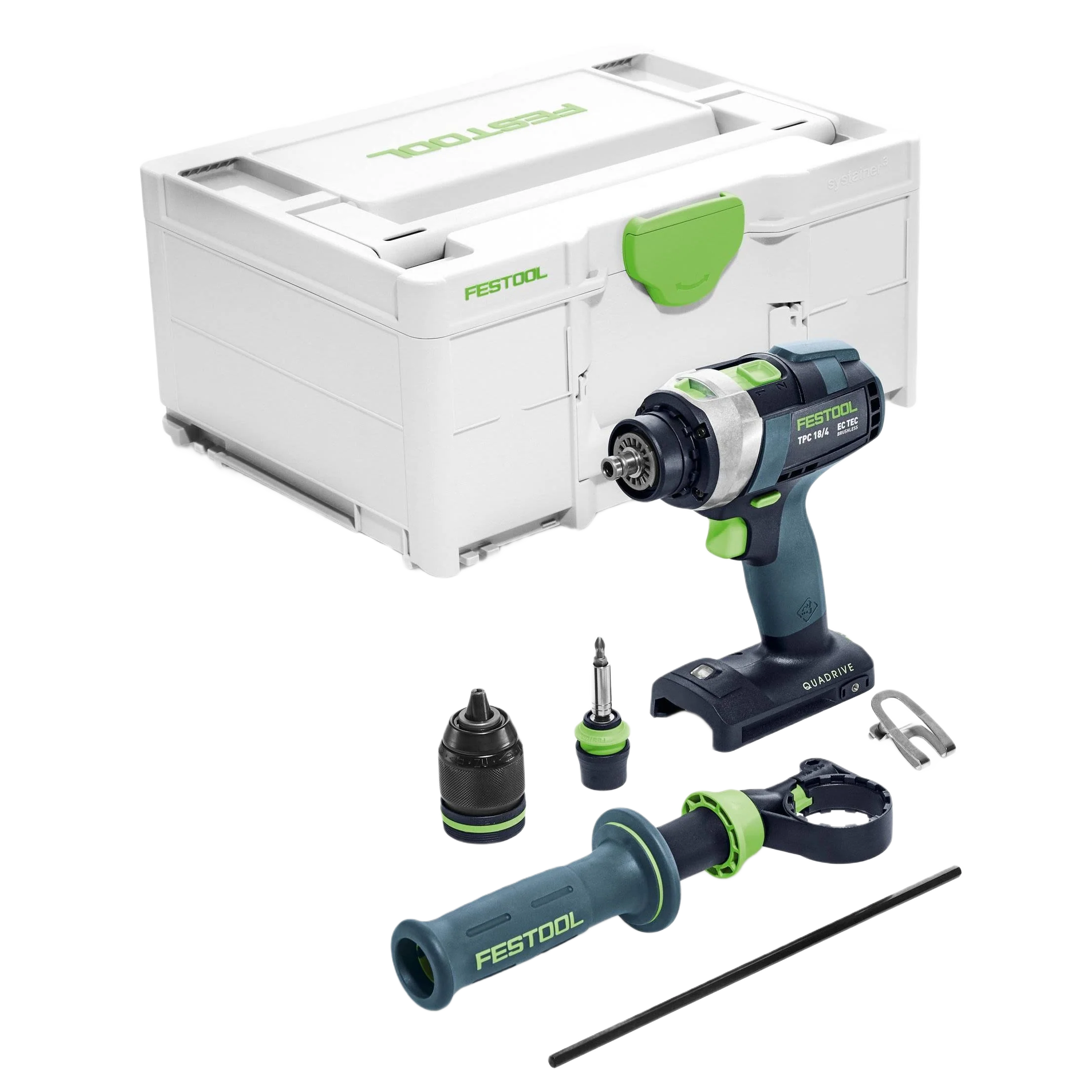 Original Design Festool 577627 QUADRIVE TPC 18 4 I-Basic Cordless Hammer Drill Modern