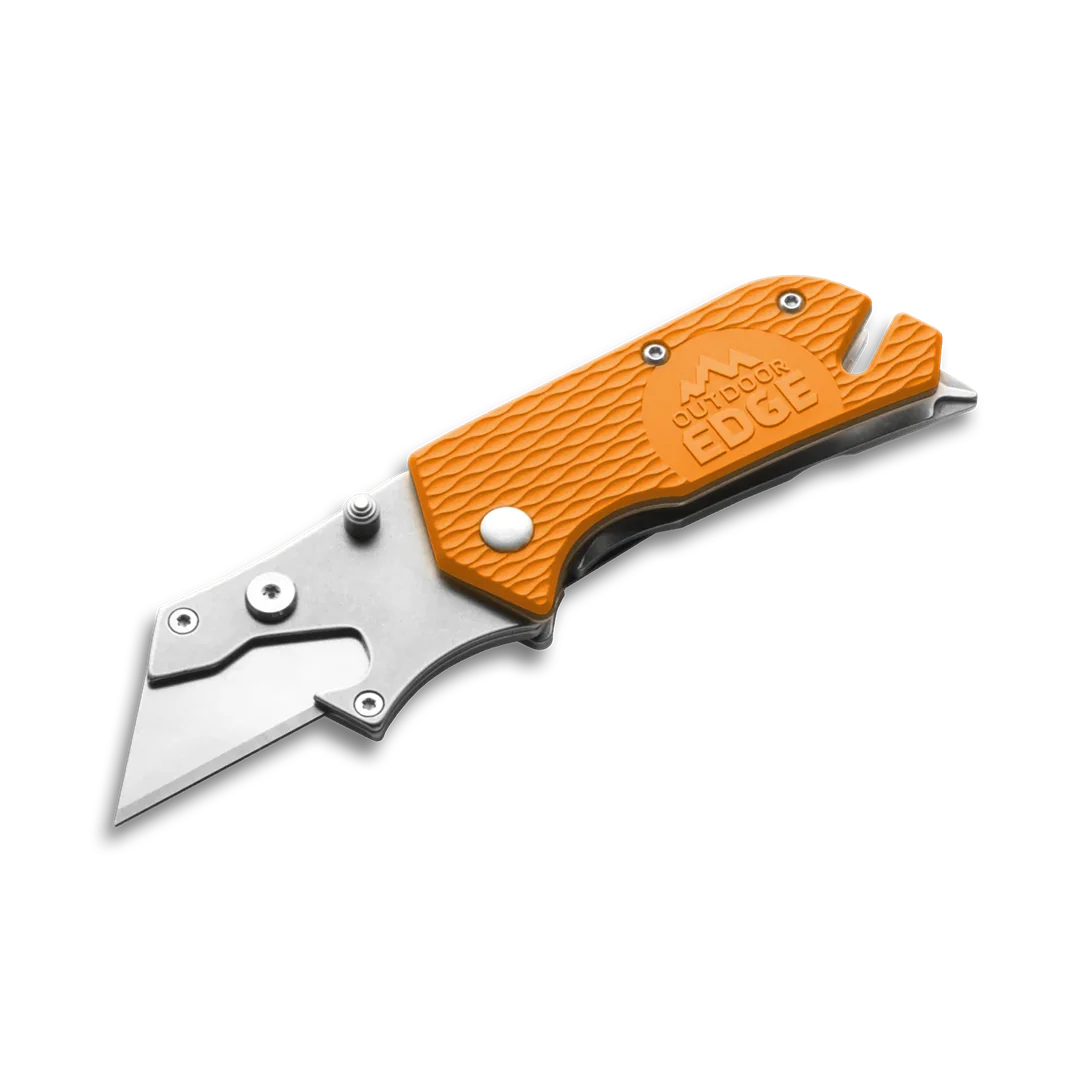 Solid Outdoor Edge Utilipro™ Folding Utility Knife Multi Tool Orange Elegant