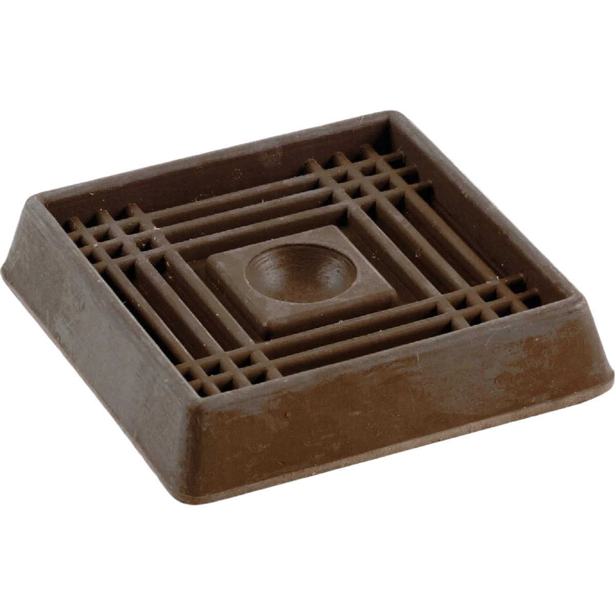 Fast Do it 2 In. ID Square Brown Furniture Leg Cup 4-Pack High-End