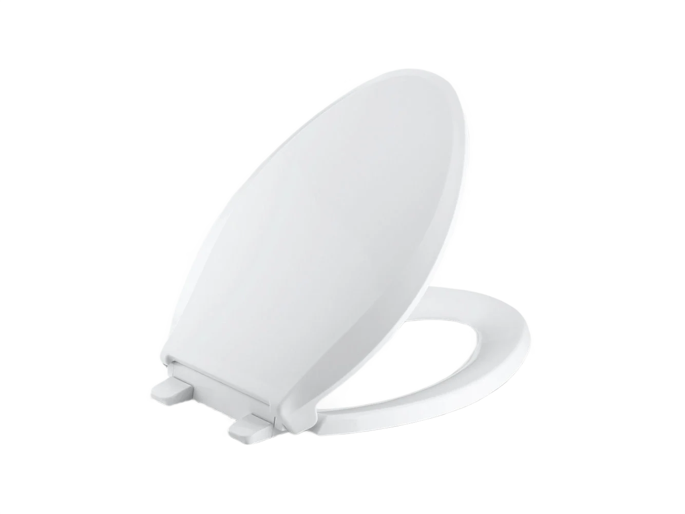 Modern Kohler Cachet Quick Release White Elongated Toilet Seat Elegant