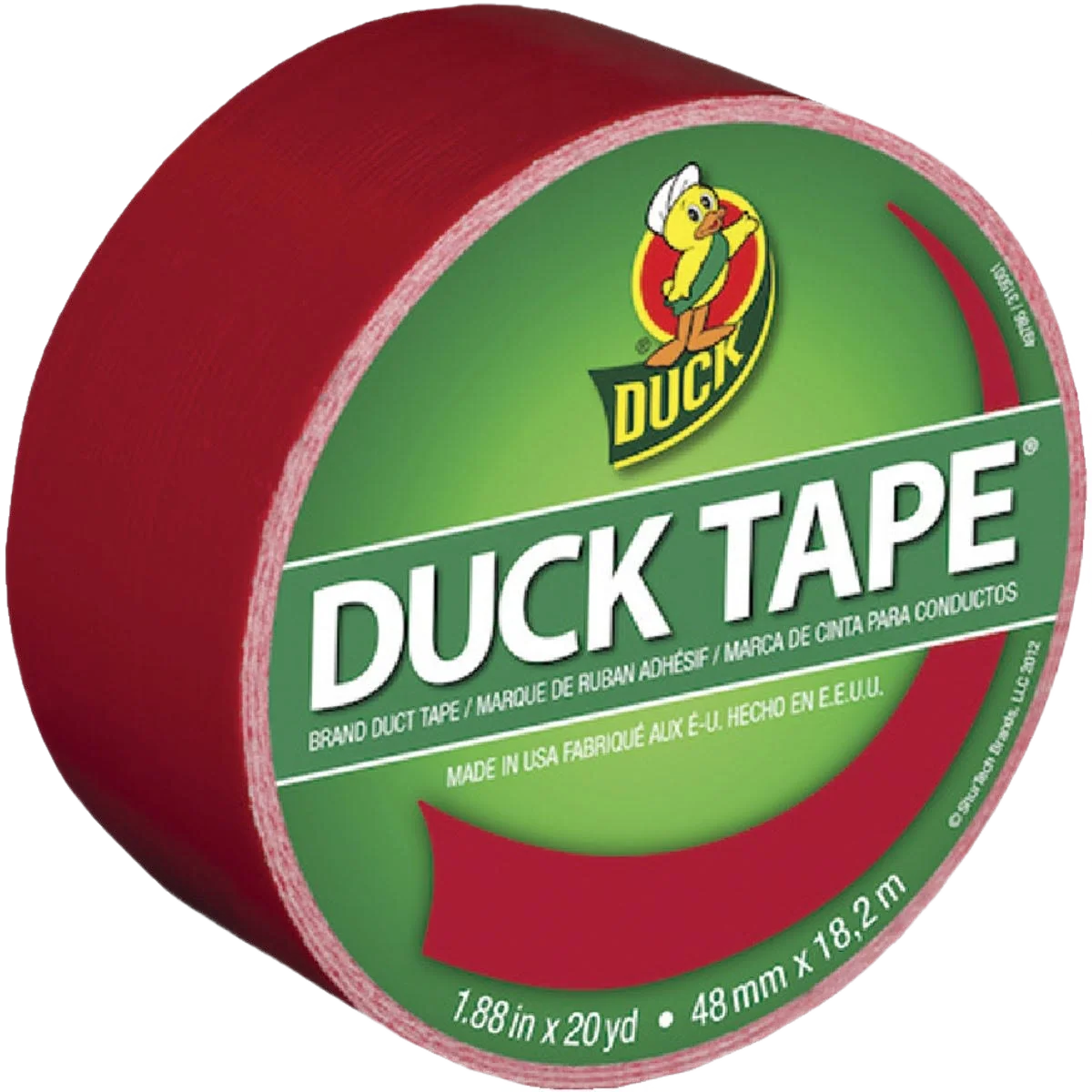Luxury Duck Brand Red Duct Tape 1.88 in. x 20 yd. Consistent