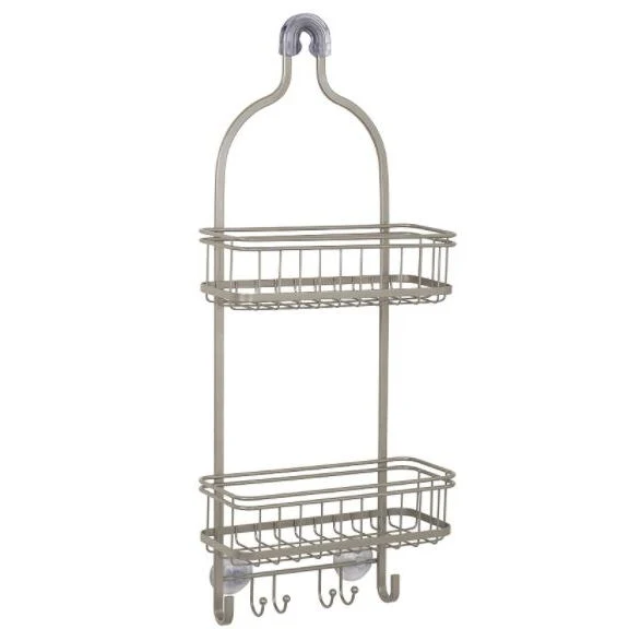 Easy-to-Use Zenith Nickle Medium Shower Caddy Organic
