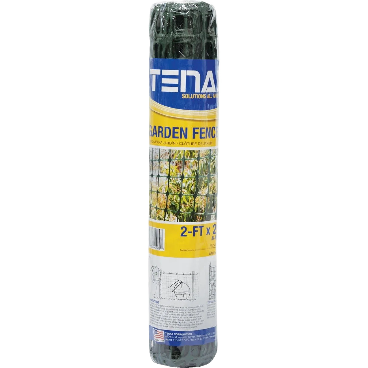 Trusted Tenax High-Density Polyethylene Green Garden Fence 25 ft. Clean