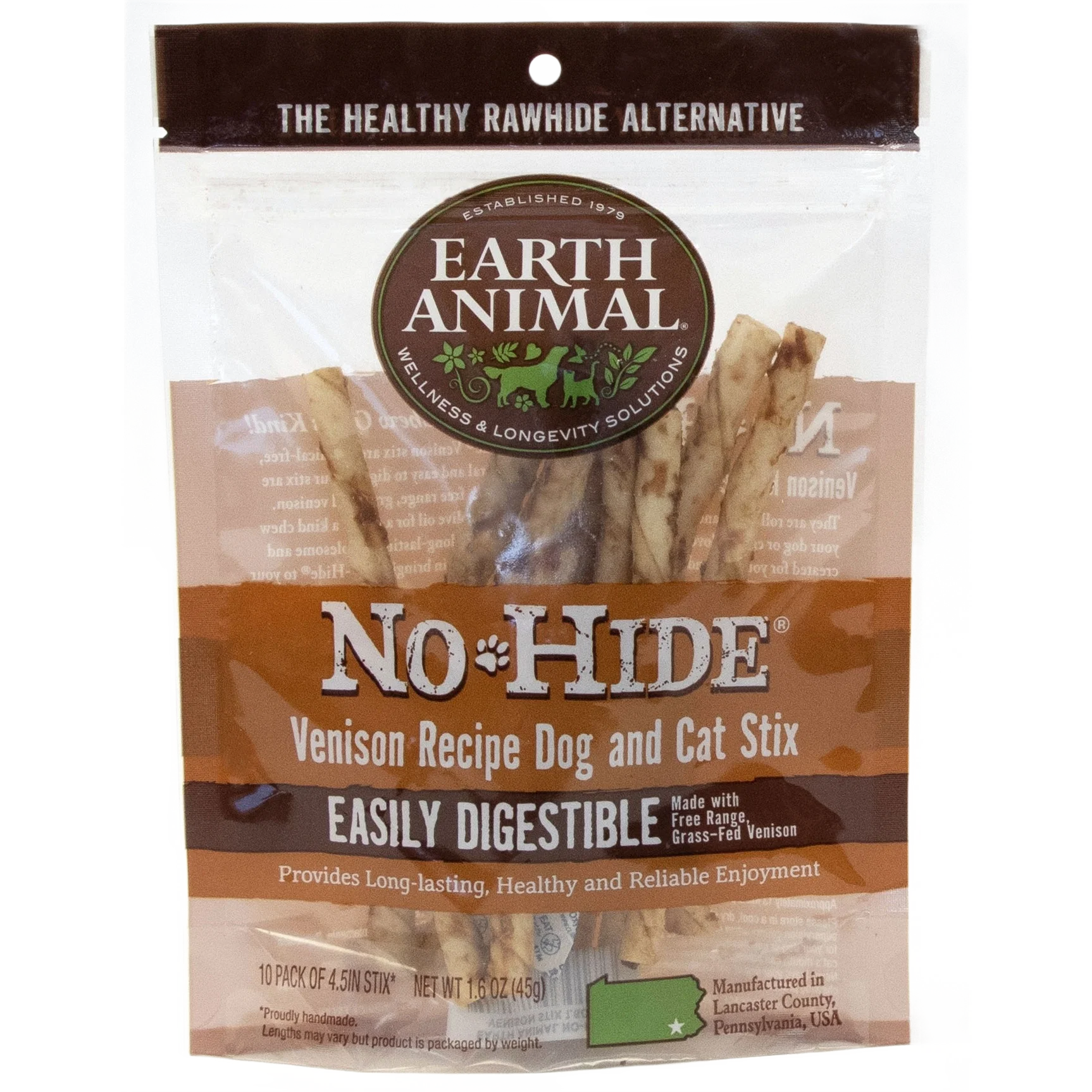 Safe Earth Animal No Hide Venison Recipe Stix 10-Pack Reliable
