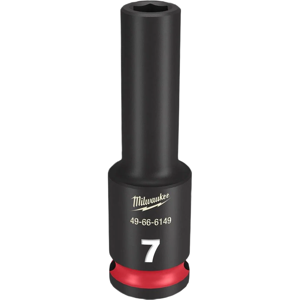 Durable Milwaukee SHOCKWAVE™ Impact Duty™ 3 8 Drive 7-mm Deep 6 Point Socket Sustainable