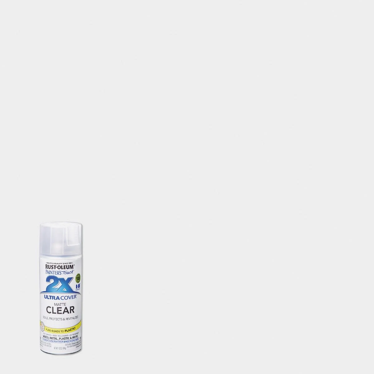 High-End Rust-Oleum Painters’ Touch 2X Clear Matte Finish Spray Paint Primer 12 oz. Verified