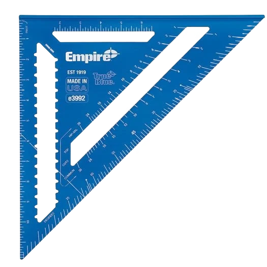 Classic Empire 12 in. True Blue Laser Etched Rafter Square Eco-Friendly