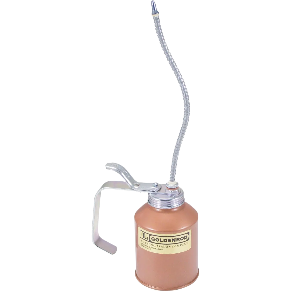 Next-Generation Goldenrod 12 Oz. Industrial Pump Oiler with 8 In. Flexible Spout Exceptional