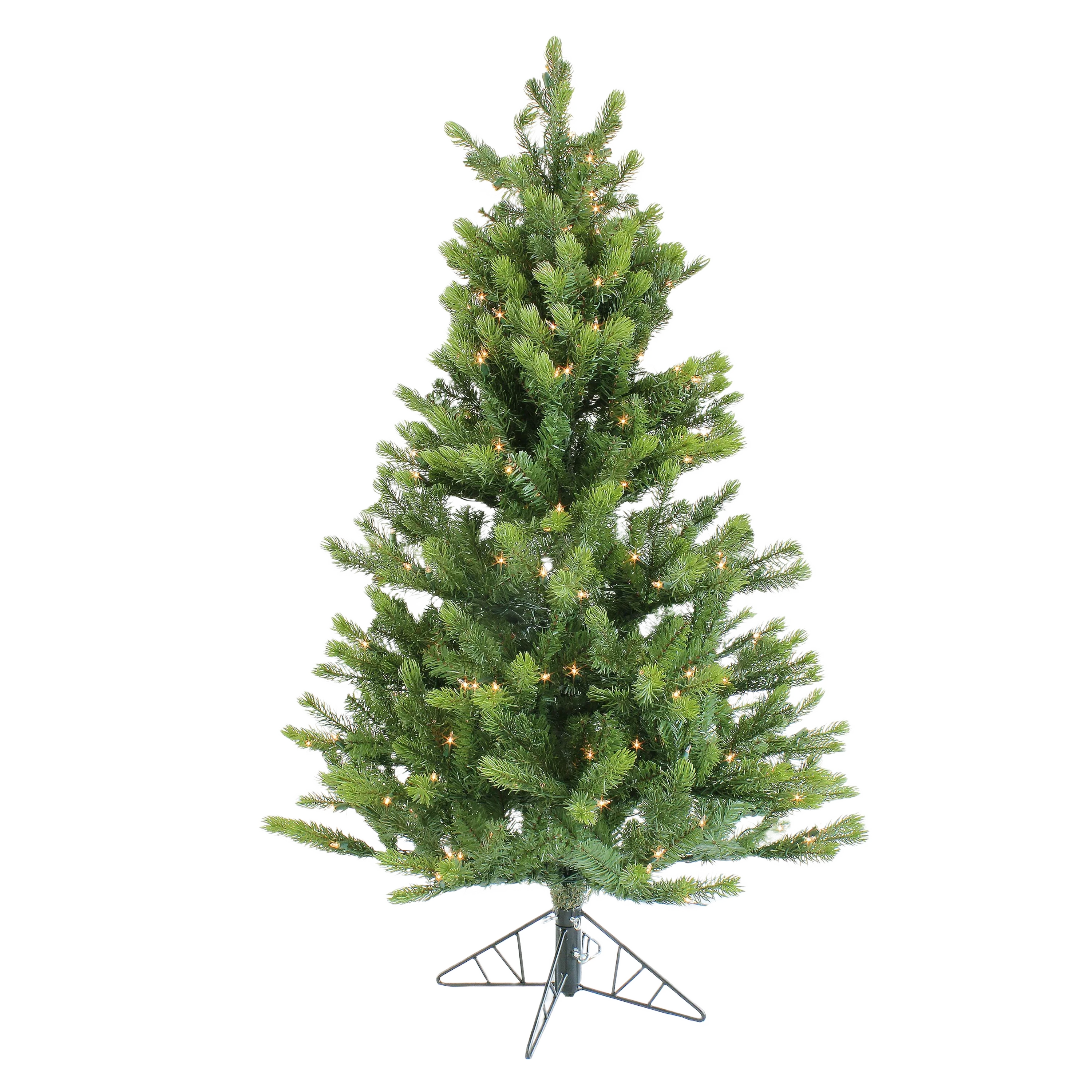 Durable nVision Rocky Mountain Pine Clear SmartLit Incandescent Christmas Tree 4.5 ft. Sophisticated