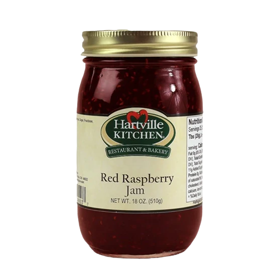 Reliable Hartville Kitchen Old Fashioned Red Raspberry Jam 18 oz. Smooth