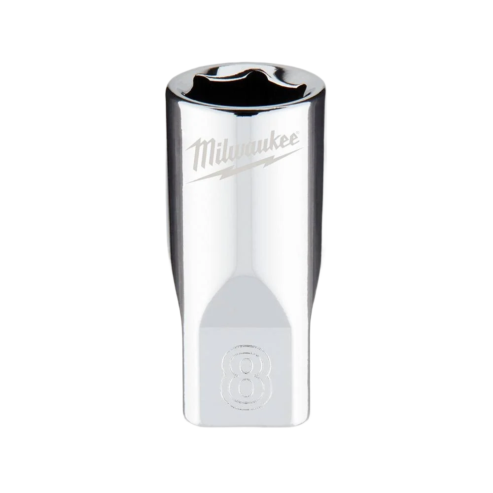 Superior Milwaukee 1 4 Drive 8-mm 6-Point Socket w FOUR FLAT™ Sides Certified