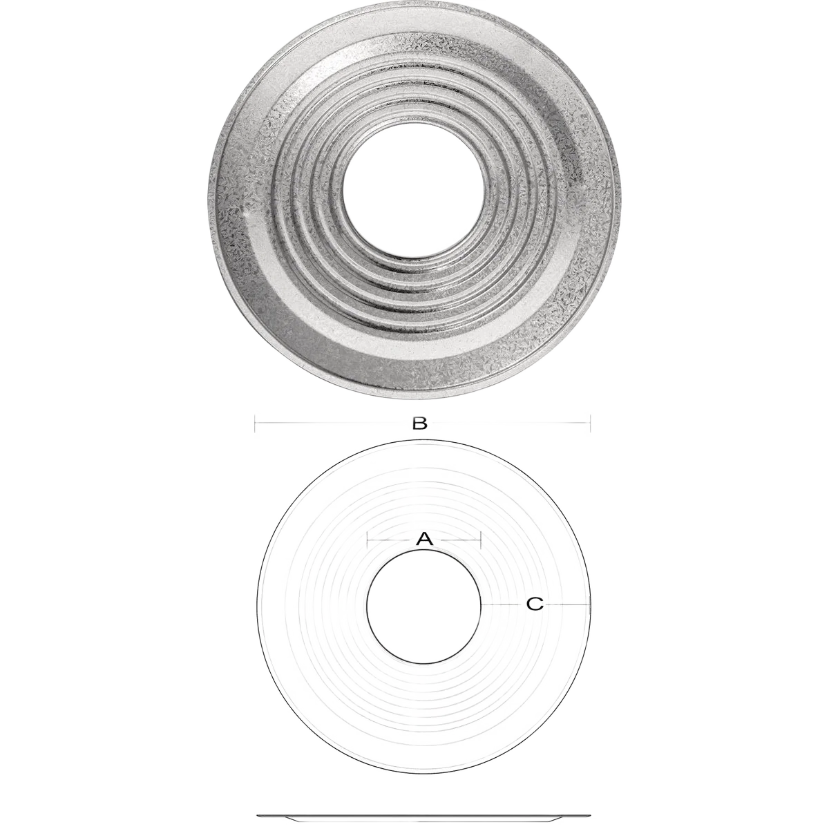 Carefully Designed Selkirk RV 6 x 6-3 4 x 11-1 2 Gas Vent Collar Reliable
