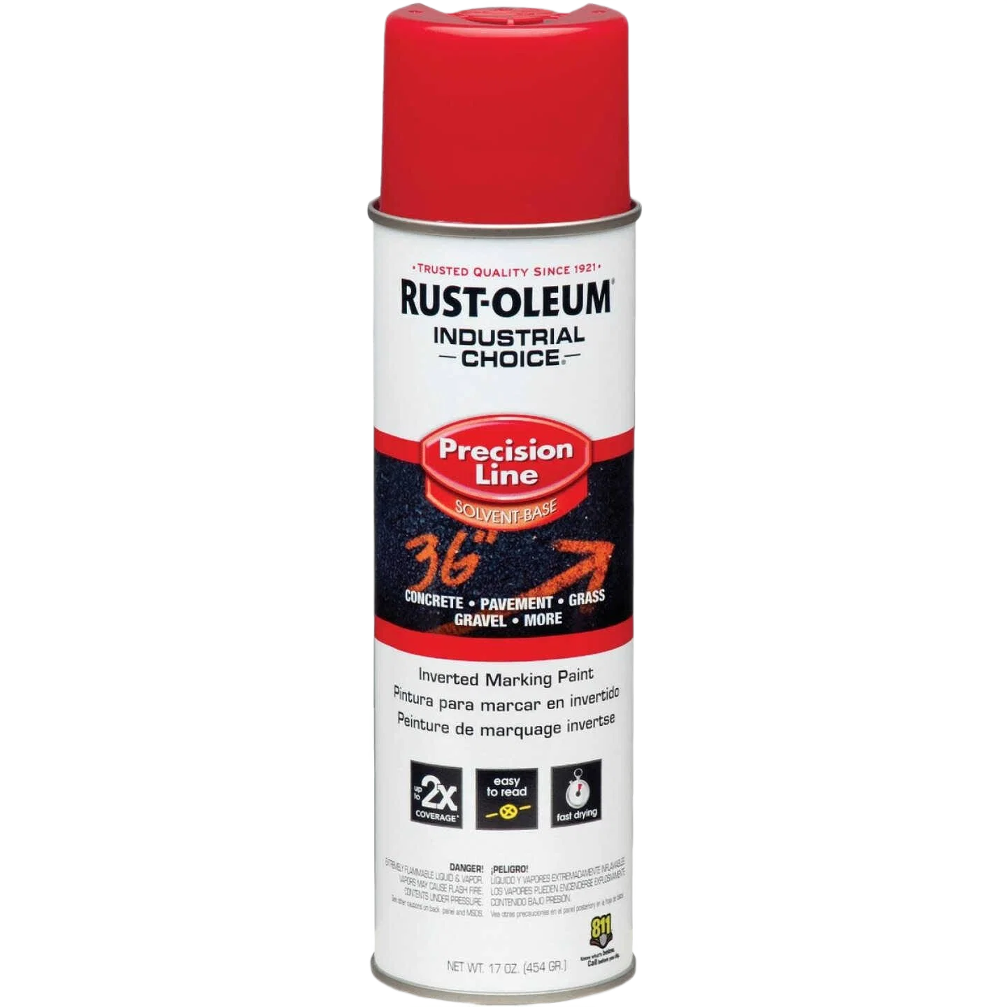 High-End Rust-Oleum Industrial Choice Safety Red Marking Spray Paint 17 oz. Pure