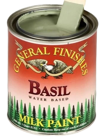 Traditional General Finishes Basil Water Based Milk Paint 1 Quart Original