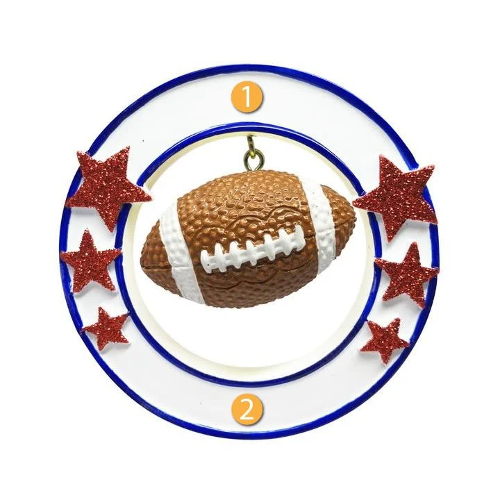 Casual PolarX Personalized 3D Football Ornament High-Grade
