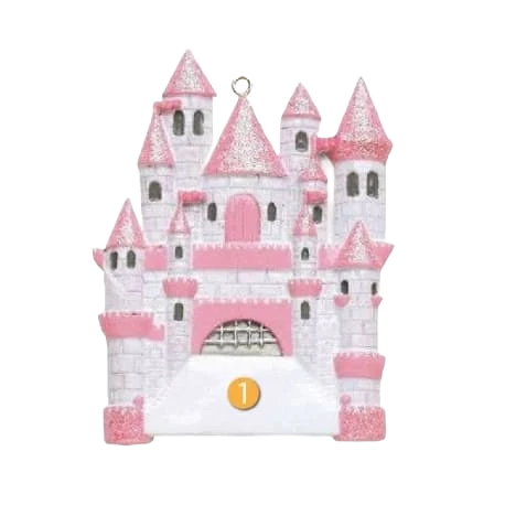 Safe Rudolph Me Personalized Pink Castle Ornament Unique