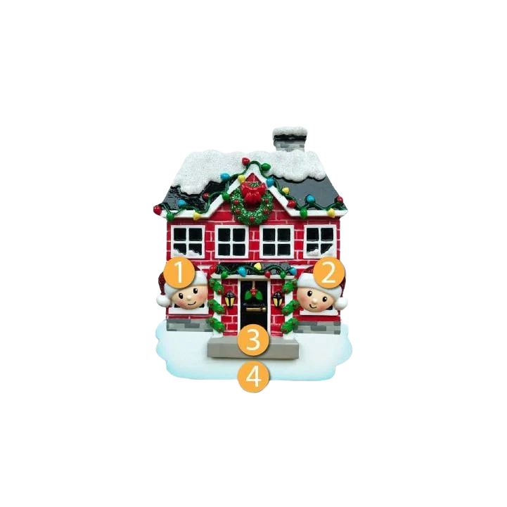 Trusted PolarX Personalized New House Family of 2 Ornament Consistent