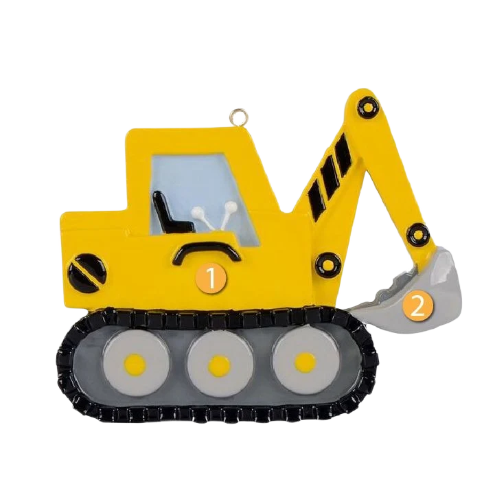 Dependable Rudolph Me Personalized Excavator Ornament Flexible