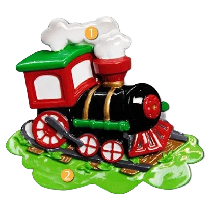 High-Grade PolarX Personalized Choo Choo Train Ornament Fine