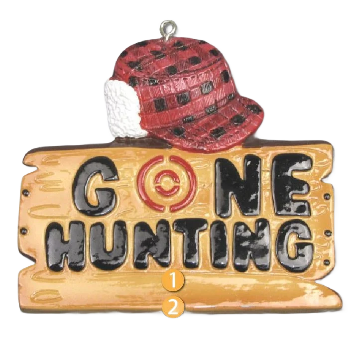 Responsible PolarX Personalized Gone Hunting Ornament Traditional