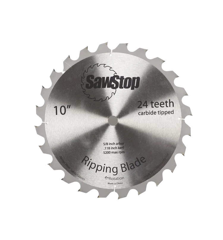 Classic SawStop 10 24-Tooth Saw Blade Premium Material