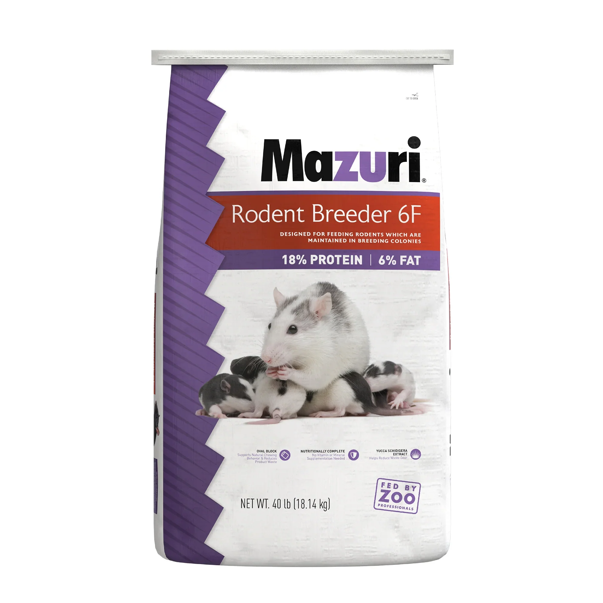Advanced Mazuri Rodent Breeder 6F 40 lbs. Consistent