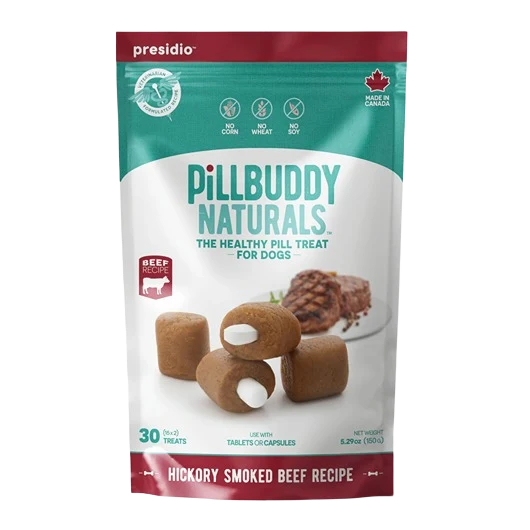 Classic Presidio PillBuddy Beef Treats for Dogs 30-Count Solid