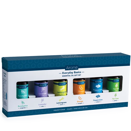 Fine Crafted Airome Everyday Basics Essential Oil Gift Set Fashionable