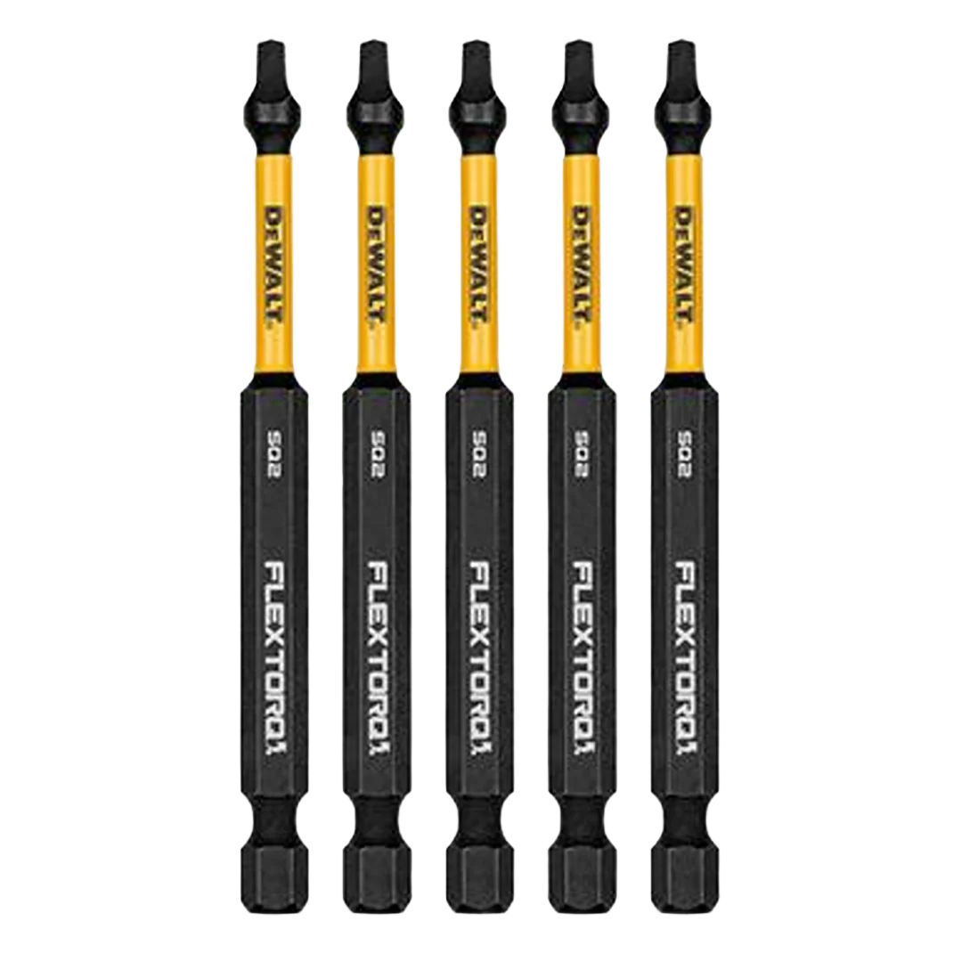 Next-Generation DEWALT 3.5 Flextorq Square 2 Drill Bit 5-Pack Fine Crafted